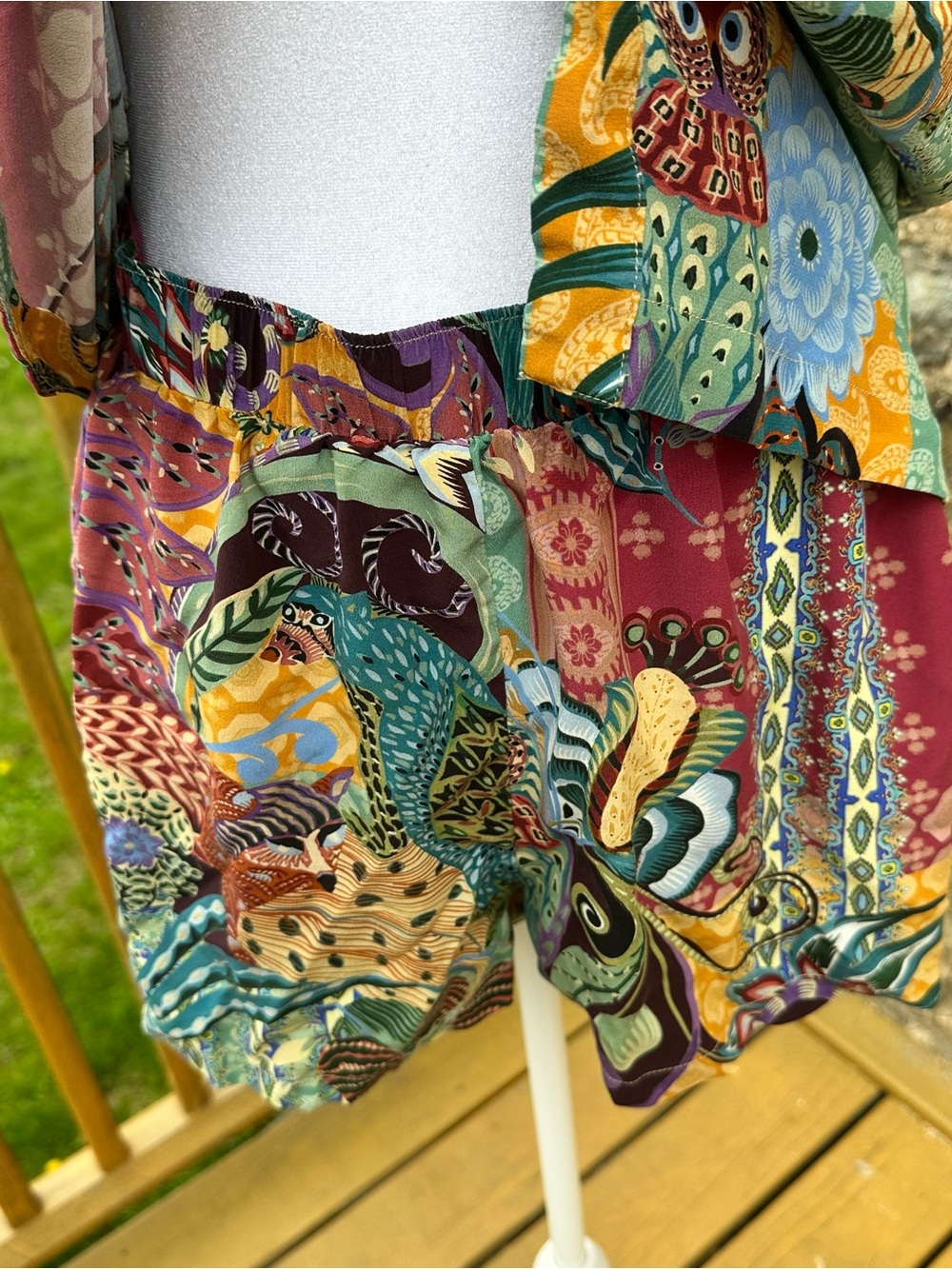 Johnny Was Multicolor Patchwork Set Size S- Women - Picture 3 of 4